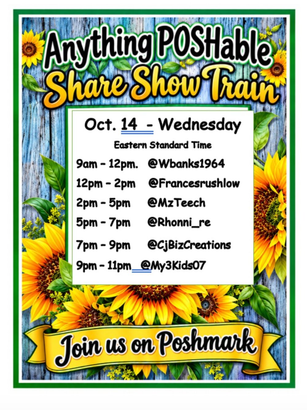 MzTeech Anything POSHABLE Share Show with Pam.